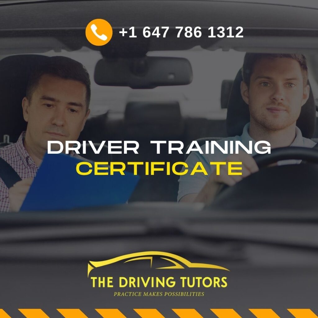 DRIVER TRAINING CERTIFICATE