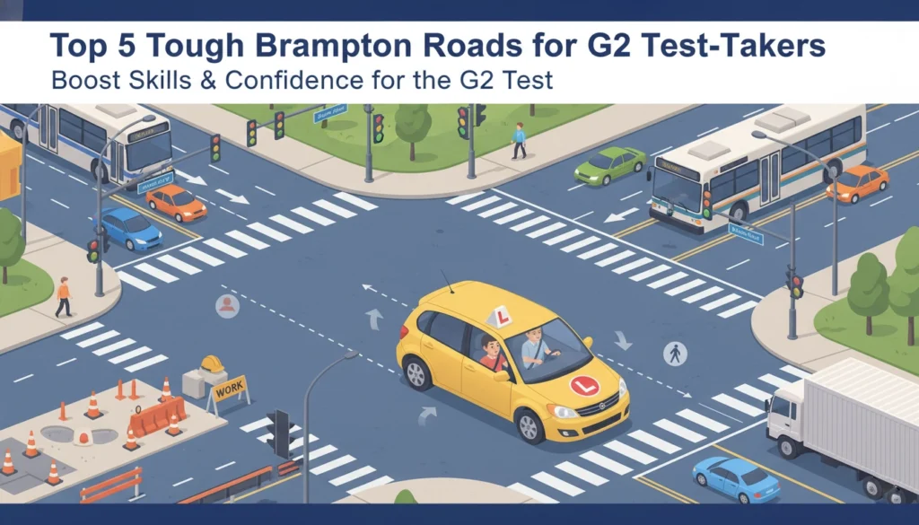 Top 5 Brampton Roads That Are Tough for G2 Test-Takers