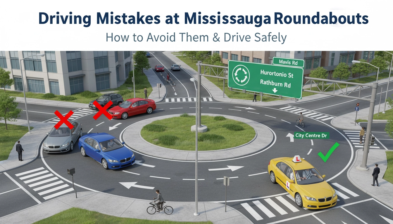 Driving Mistakes at Mississauga Roundabouts
