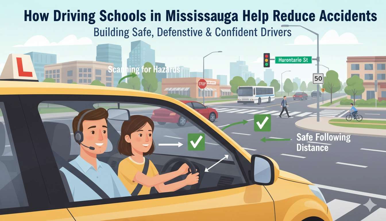 How Driving Schools in Mississauga Help Reduce Accidents