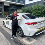 Driving instructor Oakville celebrating student license success, Glenashton area.