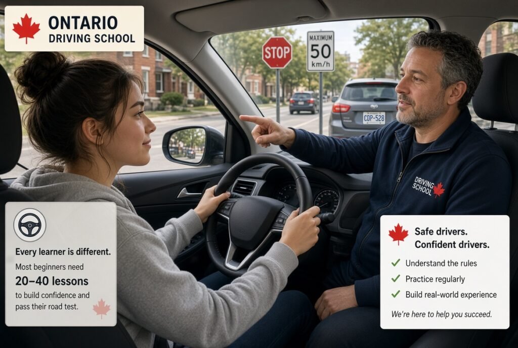 How Many Driving Lessons Does a Beginner Actually Need in Ontario