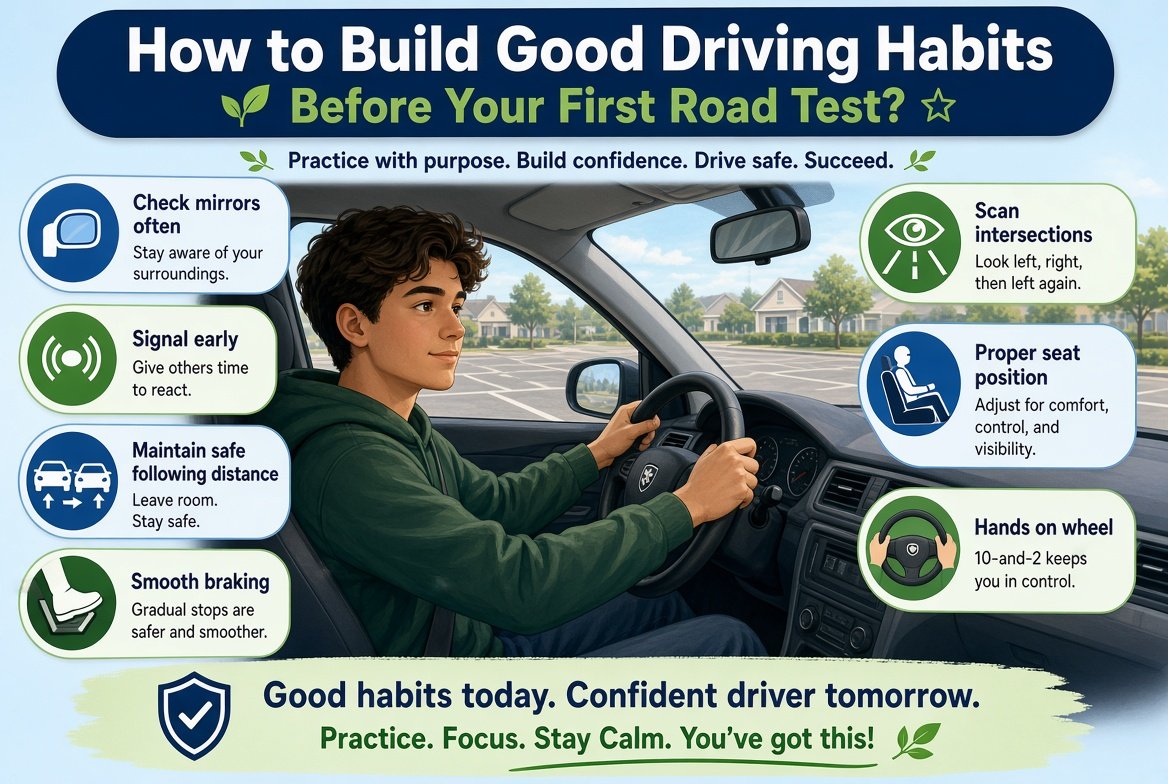 How to Build Good Driving Habits Before Your First Road Test
