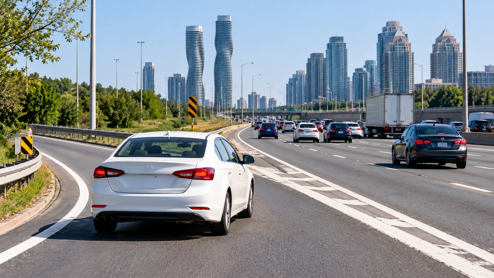 How to Safely Merge Into Highway Traffic as a New Driver in Mississauga